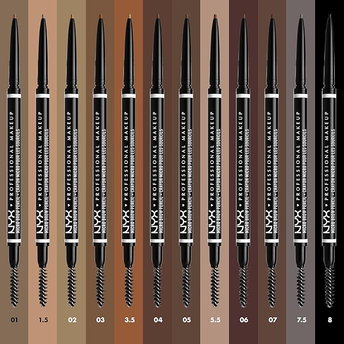 NYX PROFESSIONAL MAKEUP Micro Brow Pencil, Precise Eyebrow Pencil - Cool Ash Brown