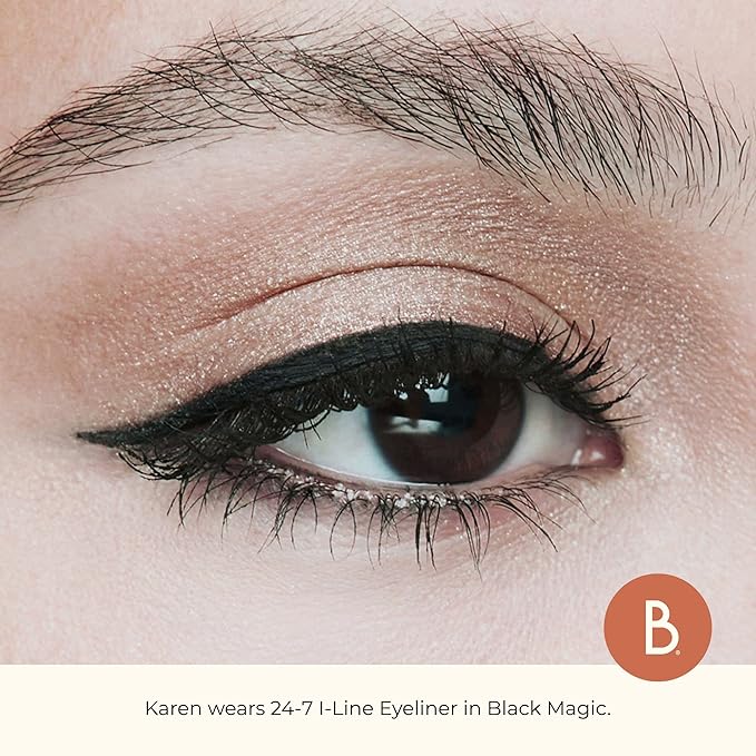Beauty For Real I-Line 24-7 Eyeliner, Black Magic - Black Matte - Long-Wearing, Waterproof Gel Formula - Safe for Sensitive Eyes & Contact Lens Wearers - 0.01 oz