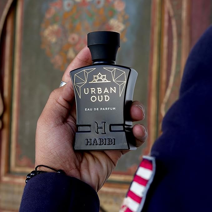 H HABIBI Urban Oud Perfume for Men – 2.5 oz (75ML) Long Lasting Arabian Cologne, Woody Citrus Oud Men Perfume, Luxury Fragrance Gift for Special Occasions