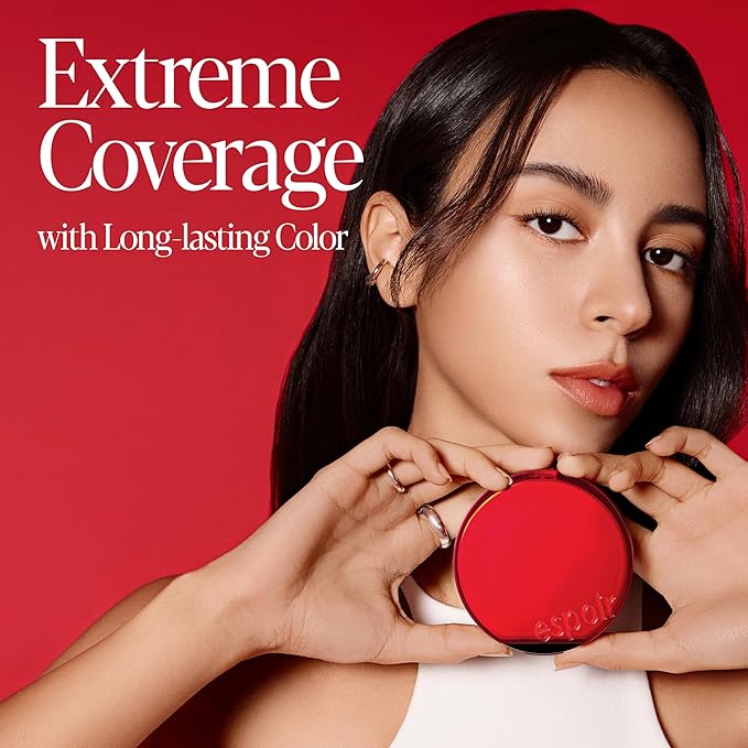 Espoir Be Velvet Cushion Foundation #42 Hazel | Quick and Easy Coverage with Long-lasting Color by Zero Oxidation, Velvety Smooth Finish & Lightweight Formula, Vegan, Korean Makeup, 0.46 oz
