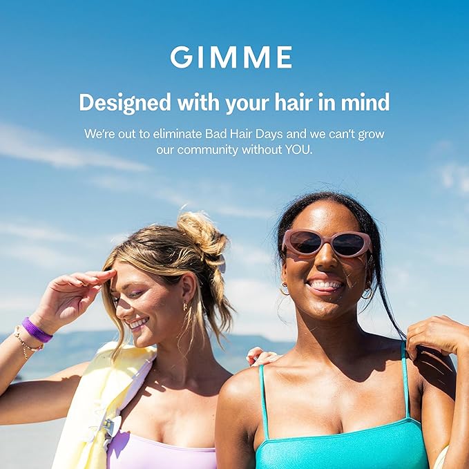 Gimme Beauty Medium Hold Hair Bands - Seamless Spandex & Nylon Ties for All Hair Types - Damage-Free, Comfort Fit Ponytail Holders - No-Crease Elastic Bands for Daily Use - 12 Pack, Black