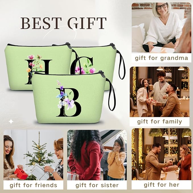 Birthday Inspirational Bridesmaid Proposal Team Small Gifts for Women Mom Aunt Teacher Sister Coworkers Makeup Cosmetic Bag Travel with Mirror Mothers Day Christmas Graduation B