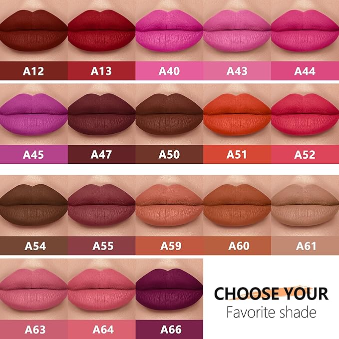 Red Lipstick Long Lasting Lipsticks for Women Pigmented Smudgeproof Transferproof Vegan Cruelty Free Lip Makeup, A13 True Love