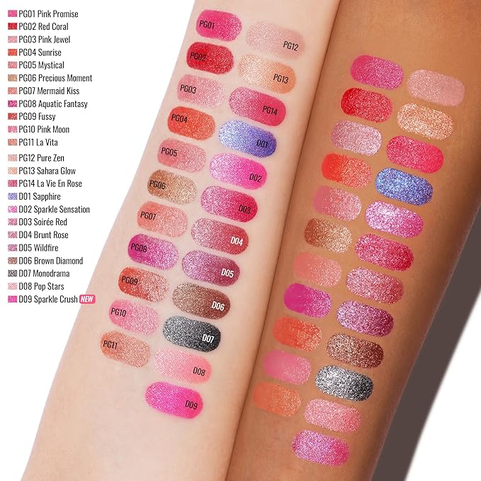 Oulac Moisturizing Peach Lipstick for Girls Moisture-Rich Tinted Lip Balm with Sparkle, Lightweight Lip Makeup, Shea Butter Formula, Vegan & Gluten Free, PG07 Mermaid Kiss