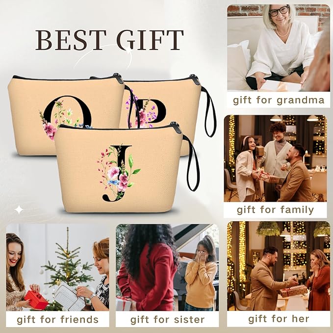 Birthday Inspirational Bridesmaid Proposal Team Small Gifts for Women Mom Aunt Teacher Sister Coworkers Makeup Cosmetic Bag Travel with Mirror Mothers Day Christmas Graduation J