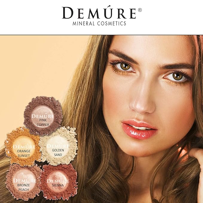 Demure Mineral Make Up (Golden Sand) Eye Shadow, Shimmer Eyeshadow, Loose Powder, Glitter Eyeshadow, Eye Makeup, Professional Makeup