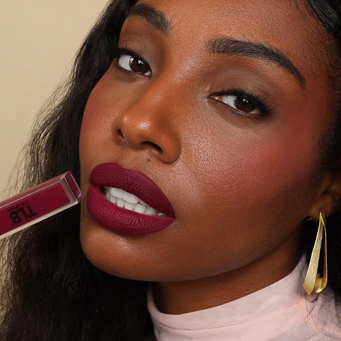 The Lip Bar - Nonstop Liquid Matte Lipstick Mini 2-Pack, Muse (Deep Berry) + Rebel (Deep Burgundy) - High Pigment - One Swipe - Long Lasting - Jojoba Oil & Vitamin E - Vegan - .24 fl oz