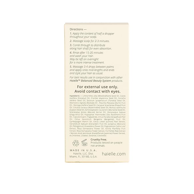 Active Botanical Concentrate – Revitalizing Hair Growth Oil, Split Ends Treatment – Combats Frizz, Fly-aways, Hydrates Hair, 30 ml / 1 fl. oz.