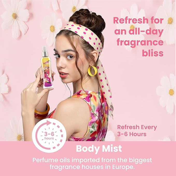 So…? Body Mist Set - Perfumes for Women - Vanilla Perfume, Red Velvet, Cherry Blossom - Scents Lasting 6 Hours - Fragrance Gifts for Women - 3 pcs