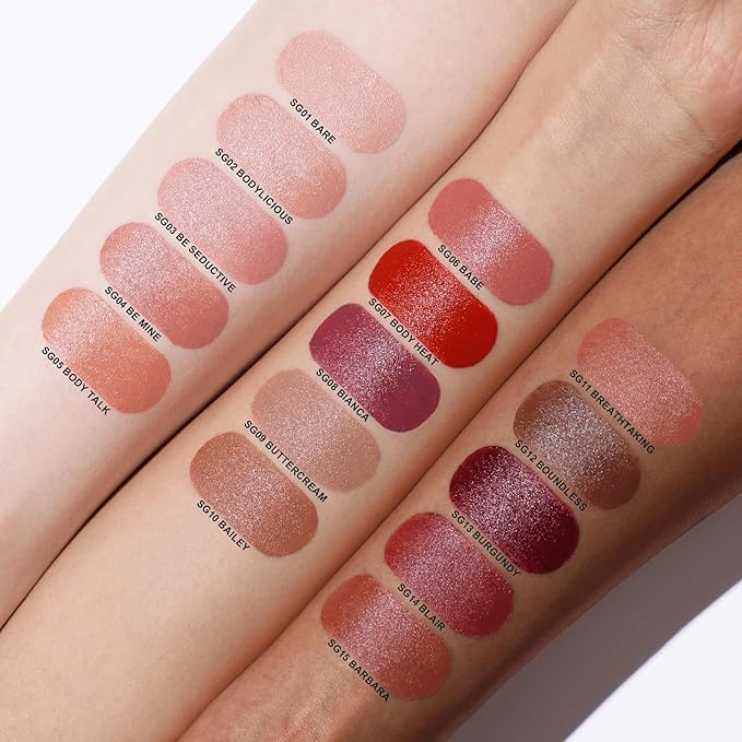 Oulac Plum Lipsticks for Women, Burgundy Matte Lipstick, Full Coverage Lip Color, Satin Matte Finish, Cream Texture, Hydrating, Infused with Hyaluronic Acid, Vegan & Clean Beauty 4g SG08 Bianca
