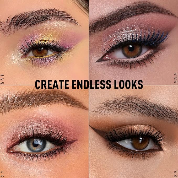 Eyeshadow Stick Waterproof Cream Eye Shadow Pencil Long-Lasting Crease-Proof Shimmer Glitter Eyeshadow Crayon Smooth High Pigmented Highlighter Neutral Eye Shadow Liner Makeup, 1 CARAMEL