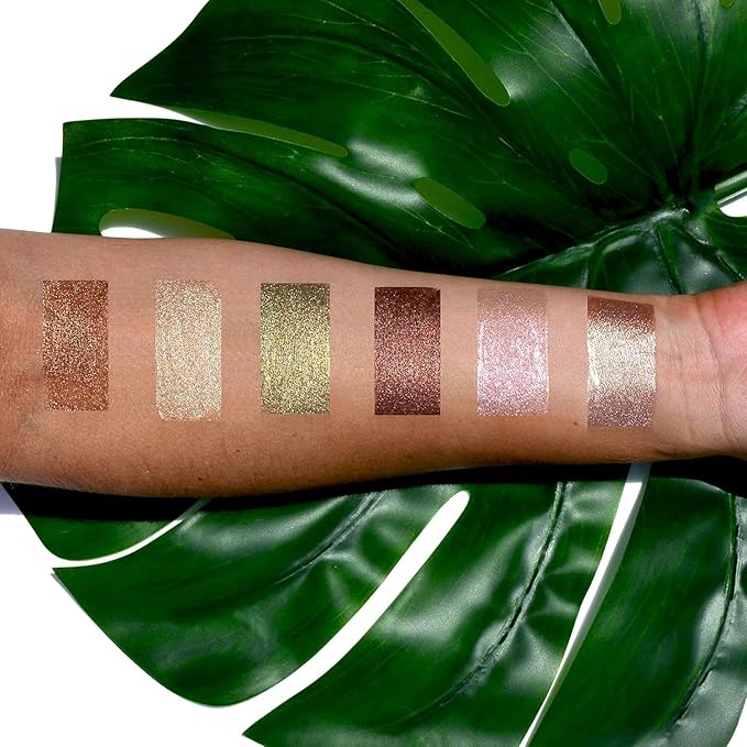 Palladio Liquid Eyeshadow, creamy shimmery formula that instantly adheres to the eyelid with flexible applicator wand for over 8 hours of smudge and crease-proof wear (Pink Pearl)