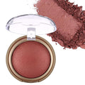 Baked Blush, Marbleized Blush for Cheeks, Shimmery Satin Finish Blushes Powder Palette, Buildable Color Natural Face Makeup Powder