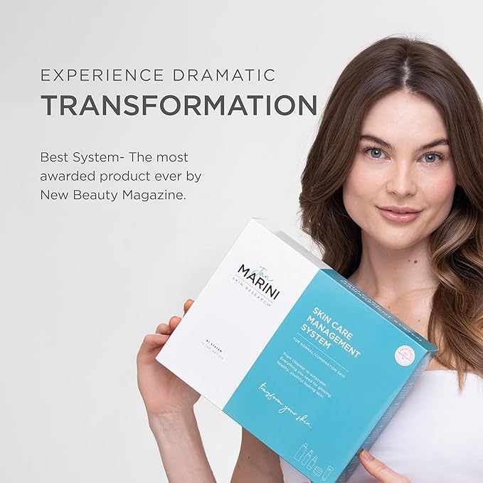 Jan Marini Skin Research Skin Care Management System - Face Care Products with Tinted Daily SPF 45 Sunscreen - Skin Care Kit with Bioglycolic Face Cleanser - Normal/Combo