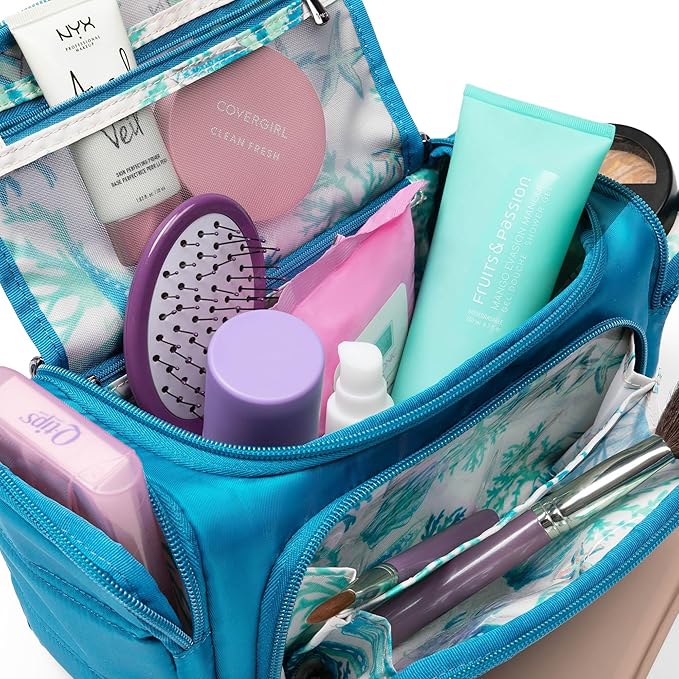Lug Trolley Medium Cosmetic Case, MIDNIGHT BLACK