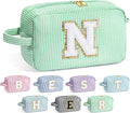 YOOLIFE Gifts for Grandma - Grandma Gifts, Great Grandma Gifts, Best Grandma Gifts, Personalized Birthday Gifts for Grandma, Monogram Initial Makeup Bag Make Up Bag for Women N