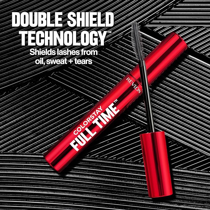 Revlon ColorStay Full Time Volumizing Mascara, 24 Hour Wear, Smudge-Proof, Non-Clumping, Flake-Free, Stocking Stuffer for Her, 401 Blackest Black