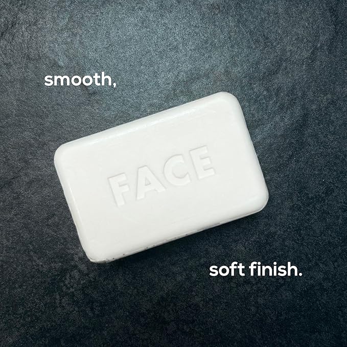 MARLOWE. No. 069 Butt Face Mens Soap, 7 Oz, Double Sided Moisturizing & Body Exfoliator Bar Soap with Pumice & Apricot Seed Powder, Crisp Sea Air, Fresh Sage + Cedarwood Scent
