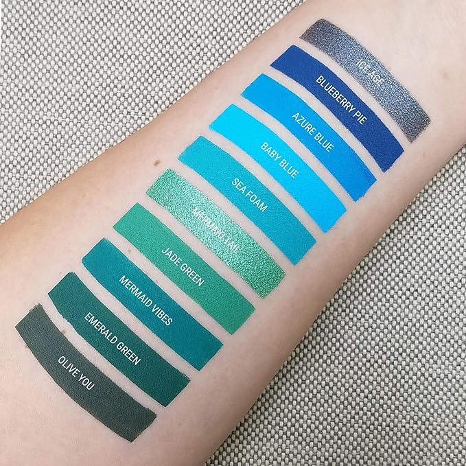 Aromi Emerald Green Liquid Lipstick | Dark Evergreen Lip Color, Vegan, Cruelty-free, Smudge Proof, Long-Lasting, Waterproof, Handmade (Emerald Green)