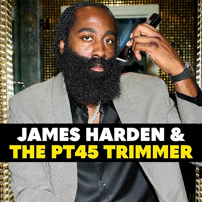 The Beard Club Beard Trimmer for Men - Electric Cordless Rechargeable Beard & Hair Trimmer - High Power 7000 RPM - 8 Color Guides 45 Unique Trim Lengths - Travel Lock