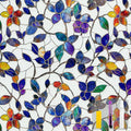 Window Privacy Film Stained Glass Window Film Frosted Window Film Window clings Non-Adhesive Reusable Decorative for Home Removable (Purple Frosted,17.5 X 157.4 in
