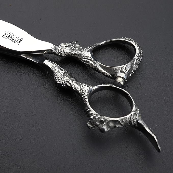 6/7/8/9 Inch Professional Slim Japanese Hairdressing Scissors Set for Men or Women (8 Inch Flat)