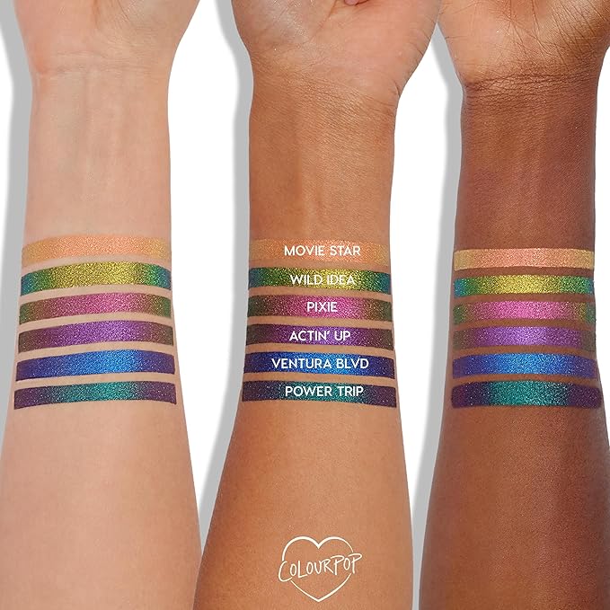 ColourPop Crème Gel Waterproof Chrome Eyeliner - 18HR Wear, Ultra-Pigmented Eyeliner Pencil with Matte & Metallic Finishes - Smudge-Proof, Vegan & Cruelty-Free - Wild Idea (0.01 oz)
