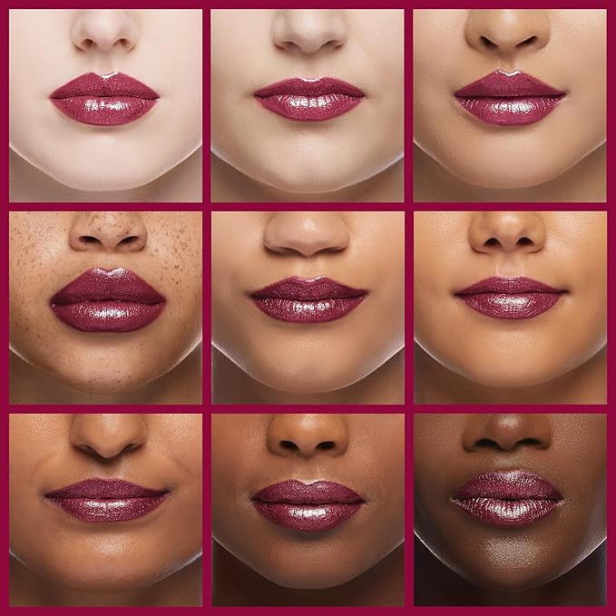 Oulac Purple Lipstick for Women with Metallic 3D Shine Lightweight Hydrating Formula, High Impact Lip Color, Vegan Beauty, Full Coverage Lip Makeup, Christmas Gifts for Women, Sugar Plum (04)