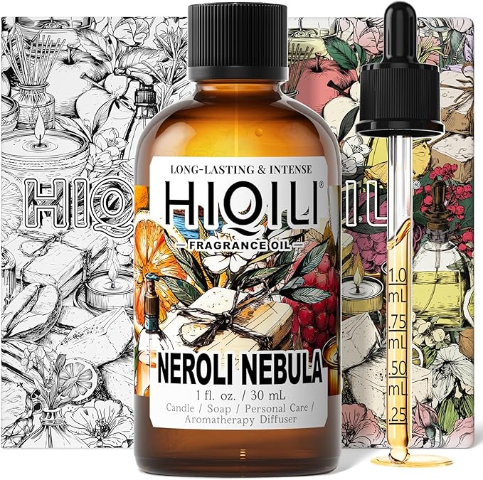 HIQILI Neroli Nebula Fragrance Oil, Woman Scented Oil for Making Candles, Soap, Lotion & Home Fragrance, Long Lasting Scent - 1 Fl Oz