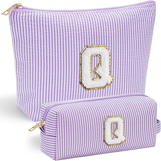 YOOLIFE Gifts for Women - Makeup Bag Organizer, Cute Skincare Bag - Personalized Best Friend, Wife, Mom Birthday & Valentine's Day Gift - Purple