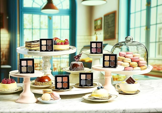 Sigma Beauty Quad Eyeshadow Palette – Makeup Eyeshadow Quad with a Buttery Soft Formula and Buildable, Blendable Shades for a Flawless Eye Look, Designed for All Day Wear (Tiramisu)