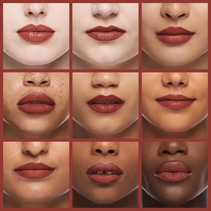 Oulac Matte Liquid Red Lipstick, Orange Tone, Long Lasting, Waterproof, No Transfer, Creamy High Pigmented Formula with Vitamin E, Vegan & Cruelty-Free
