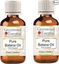 Greenwood Essential Pure Batana Oil (Elaeis Oleifera) Cold Pressed Pack of Two 100mlx2 (6.76 oz)
