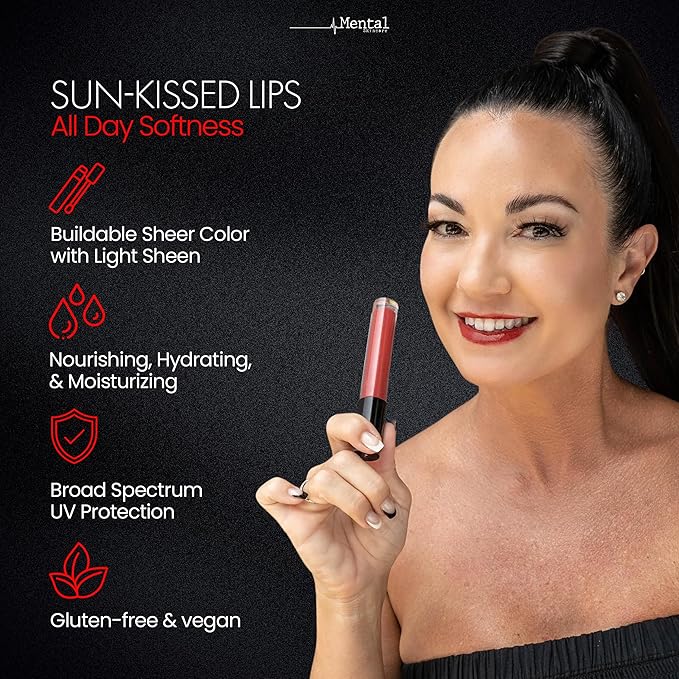 Hydrating Nude Tinted Lip Gloss – Weightless Formula with Soft Luminous Finish & Smooth Color Payoff - Non-Sticky Lip gloss for Women for Long-Wear & Buildable Pigment – 0.11 Fl Oz.
