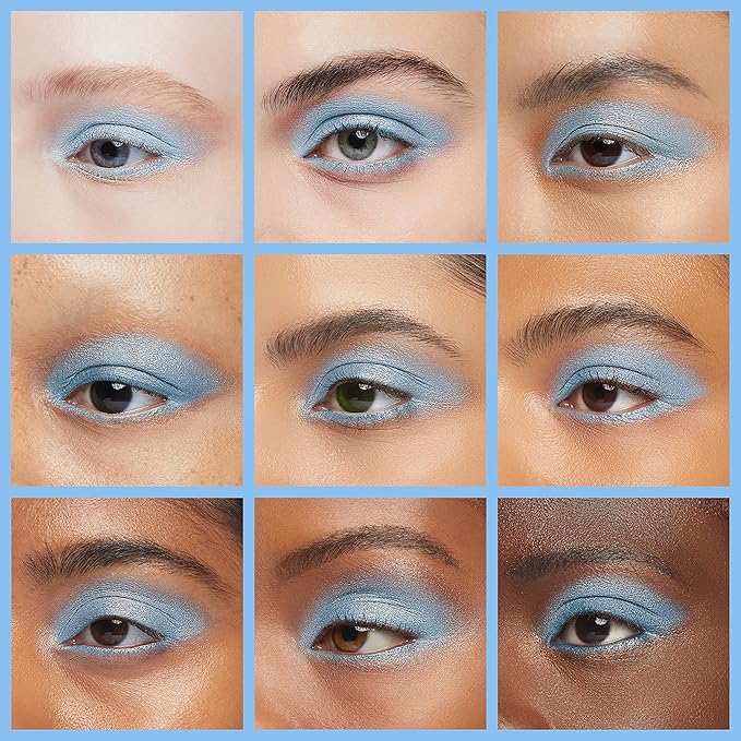 Lauren Brooke Cosmetiques Cream Eyeshadow | Natural Eye Makeup, Smooth & Blendable Creme Eyeshadow for Women (Sky Shimmer)