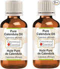 Greenwood Essential Pure Calendula oil (Calendula officinalis) Natural Therapeutic Grade (pack of Two) 100ml X 2 (6.76 oz)