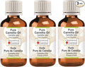 Greenwood Essential Pure Camellia Oil (Camellia kissi) Cold Pressed (Pack of Three) 100ml X 3 (10 oz)